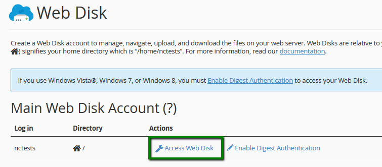 How to set up Web Disk on Windows 8