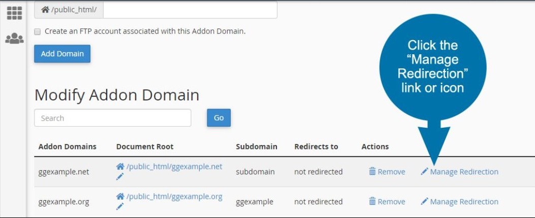 How to manage domains in cPanel