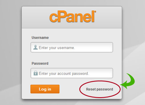 How can I reset my cPanel password?