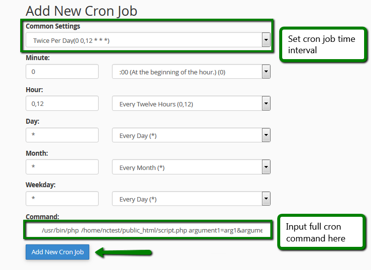 How to run scripts via cron jobs